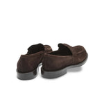 GUGLIEMO ROTTA Mocassini donna Penny Loafers in suede Marrone