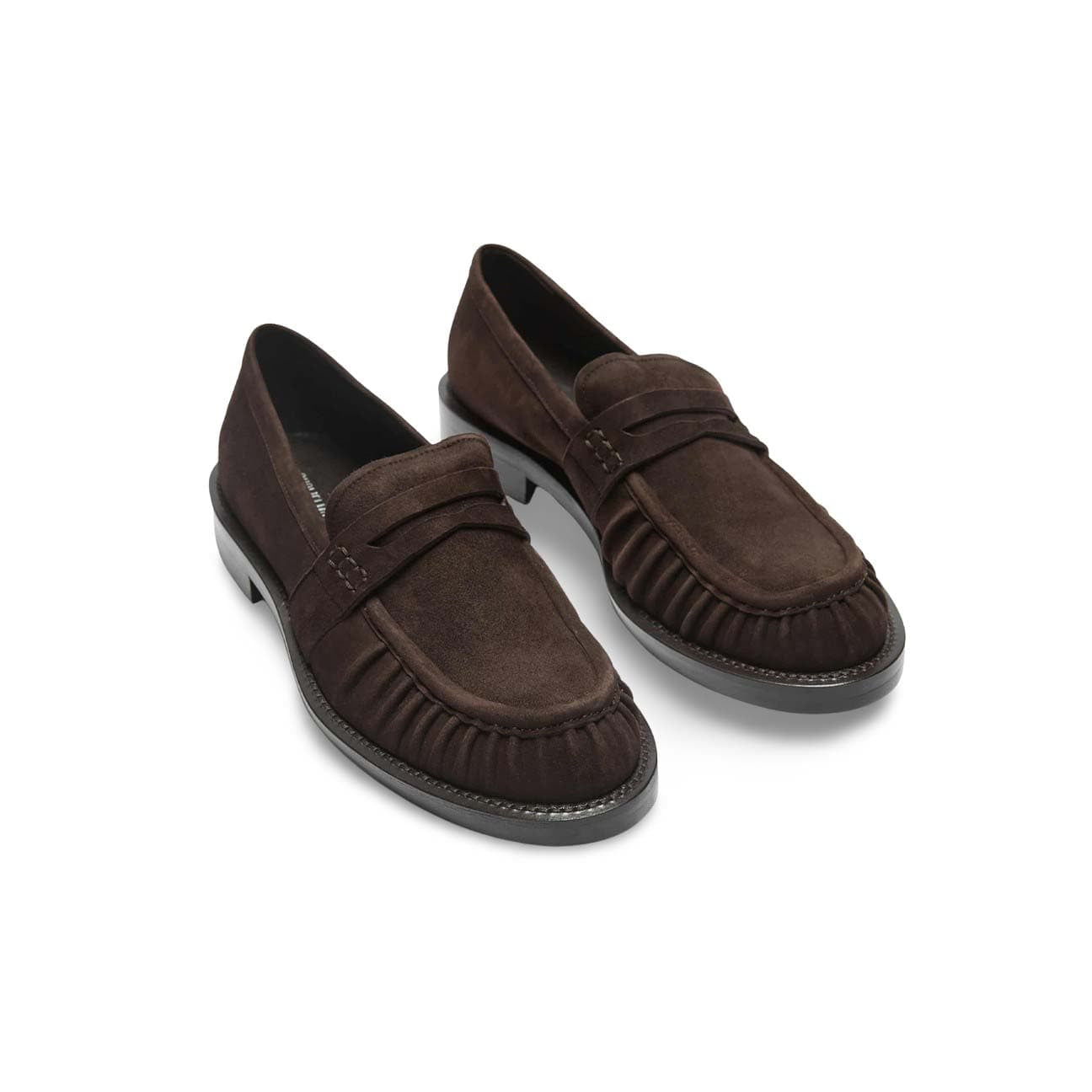 GUGLIEMO ROTTA Mocassini donna Penny Loafers in suede Marrone