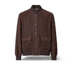 H.C.R. Giubbotto donna in pelle scamosciata Marrone