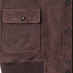 H.C.R. Giubbotto donna in pelle scamosciata Marrone