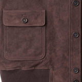 H.C.R. Giubbotto donna in pelle scamosciata Marrone