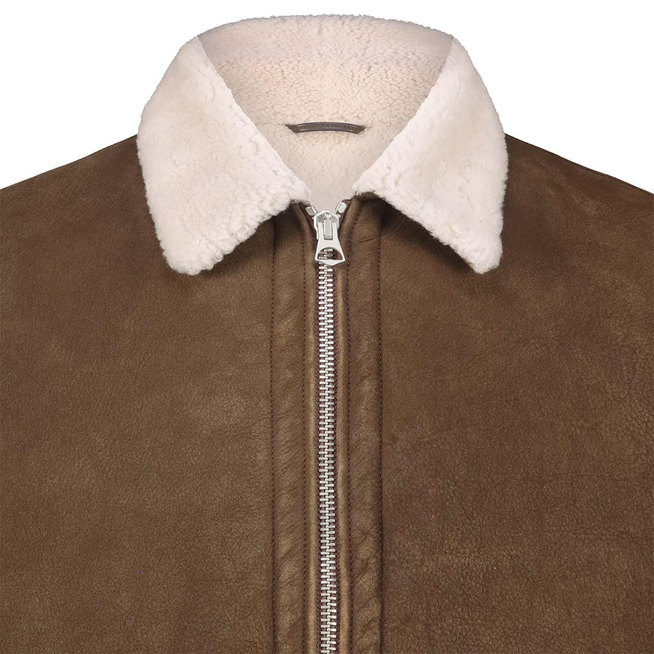 H.C.R. Giubbotto uomo in montone Khaki