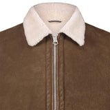 H.C.R. Giubbotto uomo in montone Khaki