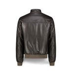 H.C.R. Giubbotto uomo in pelle interno in piuma Marrone