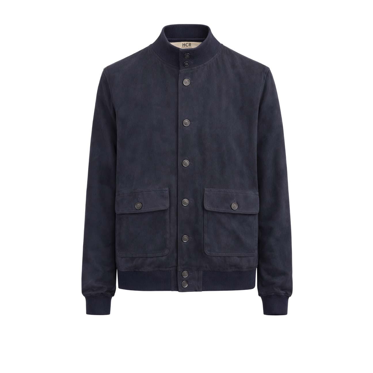 H.C.R. Giubbotto uomo in suede Blue