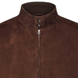 H.C.R. Giubbotto uomo in suede con interno in piuma Marrone