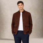 H.C.R. Giubbotto uomo in suede Marrone