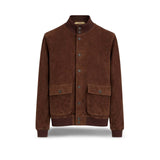 H.C.R. Giubbotto uomo in suede Marrone