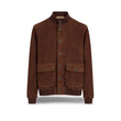 Giubbotto uomo in suede Marrone