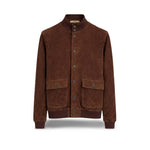 H.C.R. Giubbotto uomo in suede Marrone