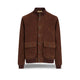 H.C.R. Giubbotto uomo in suede Marrone