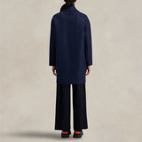 HARRIS WHARF LONDON Cappotto donna in lana doppiopetto Blue