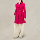 HARRIS WHARF LONDON Cappotto midi doppiopetto Fuxia
