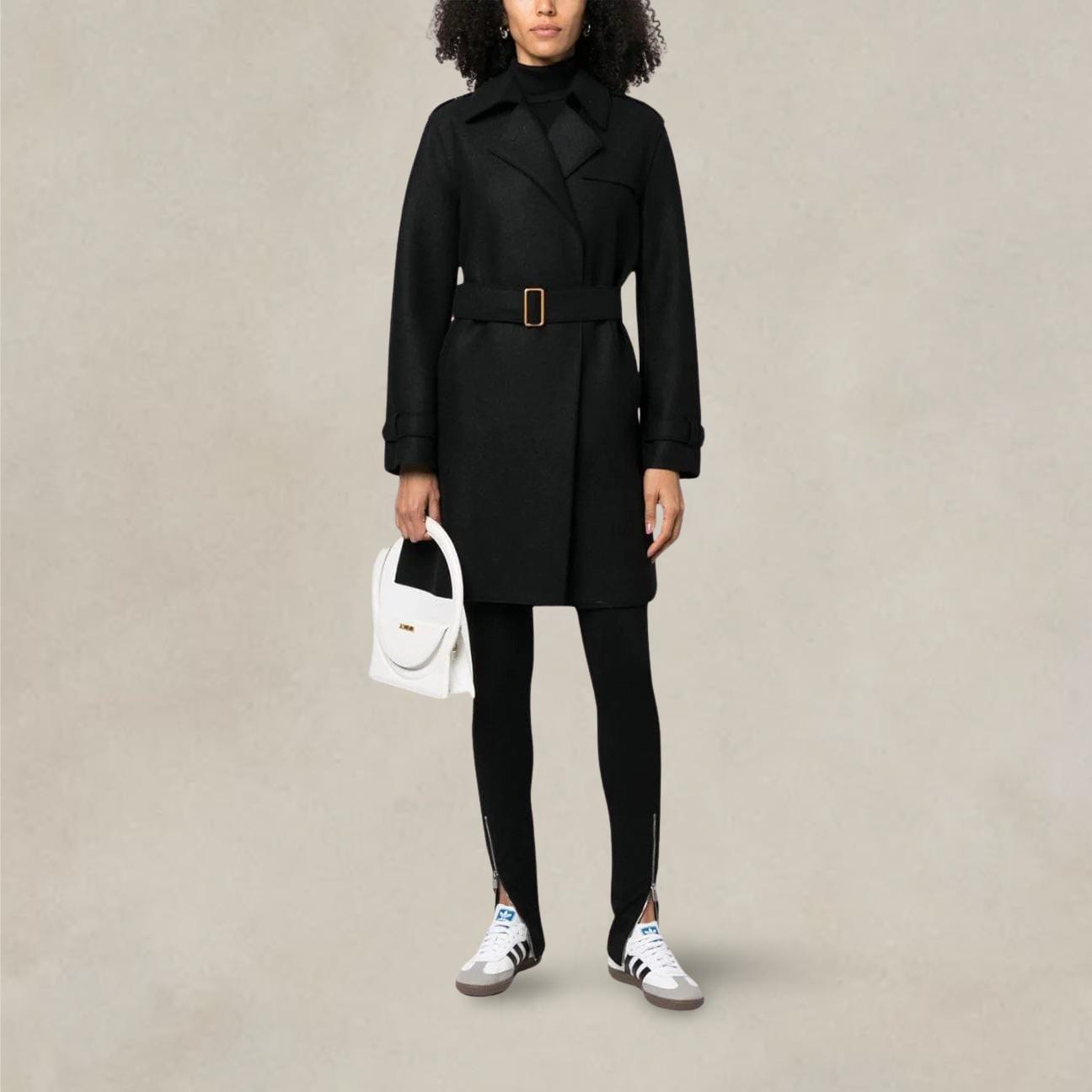 HARRIS WHARF LONDON Cappotto midi doppiopetto Nero