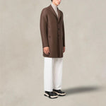 HARRIS WHARF LONDON Cappotto monopetto Teddy Brown