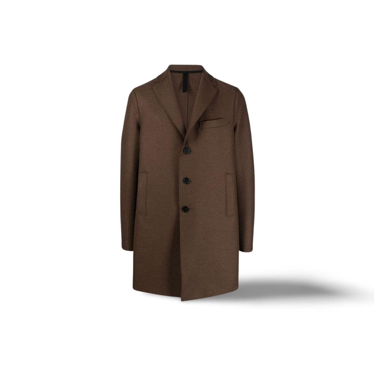 HARRIS WHARF LONDON Cappotto monopetto Teddy Brown