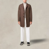 HARRIS WHARF LONDON Cappotto monopetto Teddy Brown