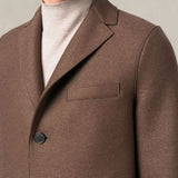 HARRIS WHARF LONDON Cappotto monopetto Teddy Brown
