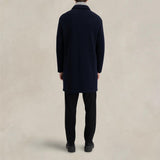 HARRIS WHARF LONDON Cappotto uomo in boucle' Blue