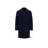 HARRIS WHARF LONDON Cappotto uomo in boucle' Blue