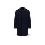HARRIS WHARF LONDON Cappotto uomo in boucle' Blue