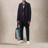 HARRIS WHARF LONDON Cappotto uomo in lana midi Blue