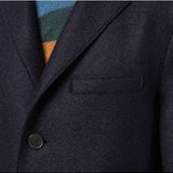 HARRIS WHARF LONDON Cappotto uomo in lana midi Blue