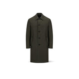HARRIS WHARF LONDON Cappotto uomo in Lana Moss Green