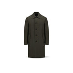 HARRIS WHARF LONDON Cappotto uomo in Lana Moss Green