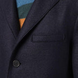 HARRIS WHARF LONDON Cappotto uomo midi monopetto Blue
