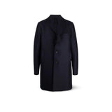 HARRIS WHARF LONDON Cappotto uomo midi monopetto Blue