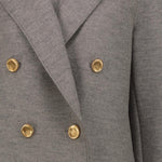 HARRIS WHARF LONDON Peacot donna in lana Grigio