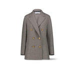 HARRIS WHARF LONDON Peacot donna in lana Grigio