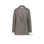 HARRIS WHARF LONDON Peacot donna in lana Grigio
