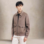 HARTFORD Giubbotto uomo Doug in panno Double Taupe