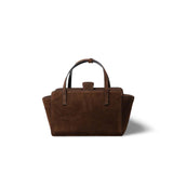 HIDESINS Borsa donna Flap in suede Choco