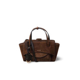 HIDESINS Borsa donna Flap in suede Choco