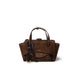 HIDESINS Borsa donna Flap in suede Choco