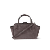 HIDESINS Borsa donna Flap in suede Smoky