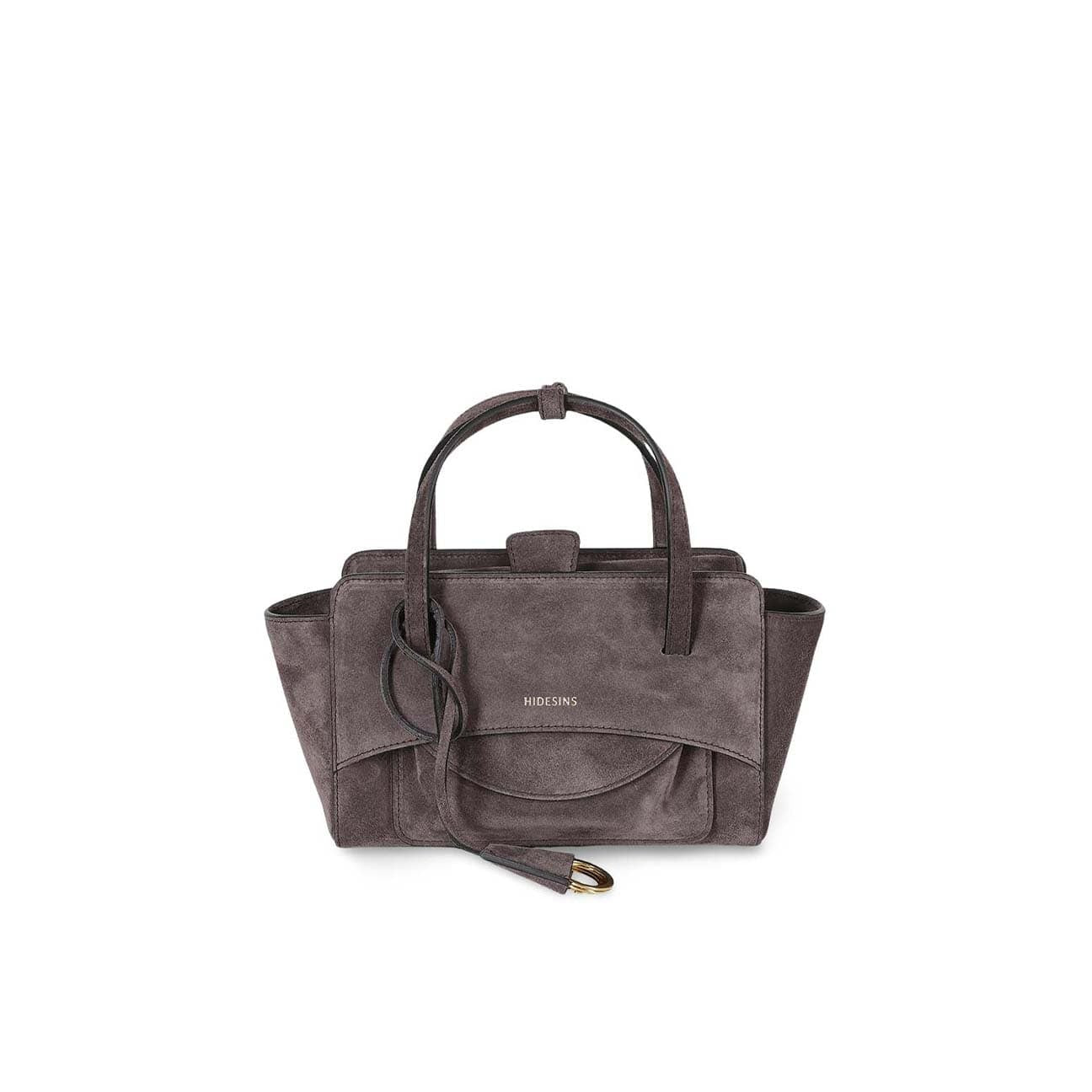 HIDESINS Borsa donna Flap in suede Smoky