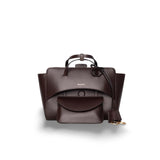 HIDESINS Borsa donna Flap M in Pelle Dark Brown