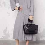 HIDESINS Borsa donna Flap M in Pelle Nero