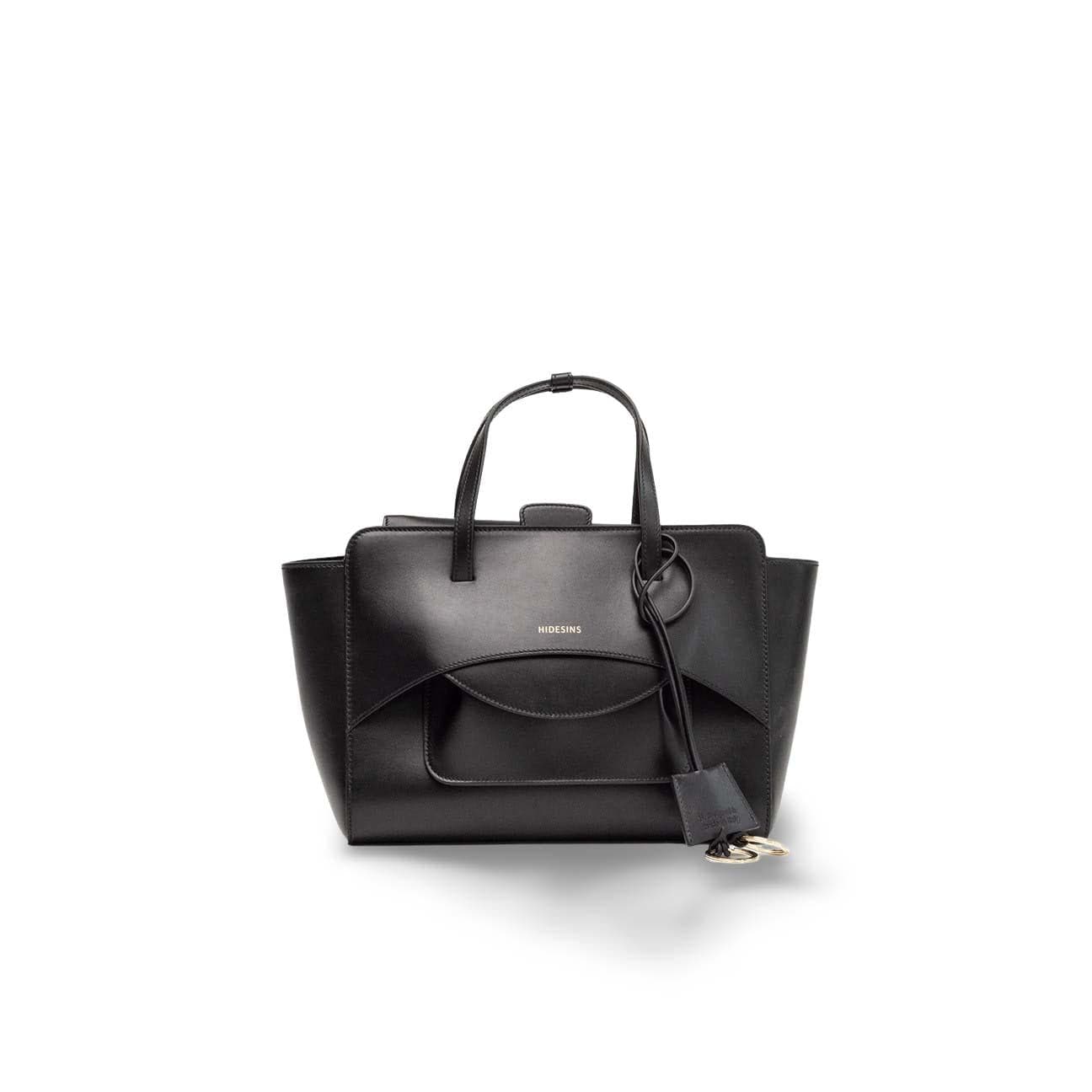 HIDESINS Borsa donna Flap M in Pelle Nero