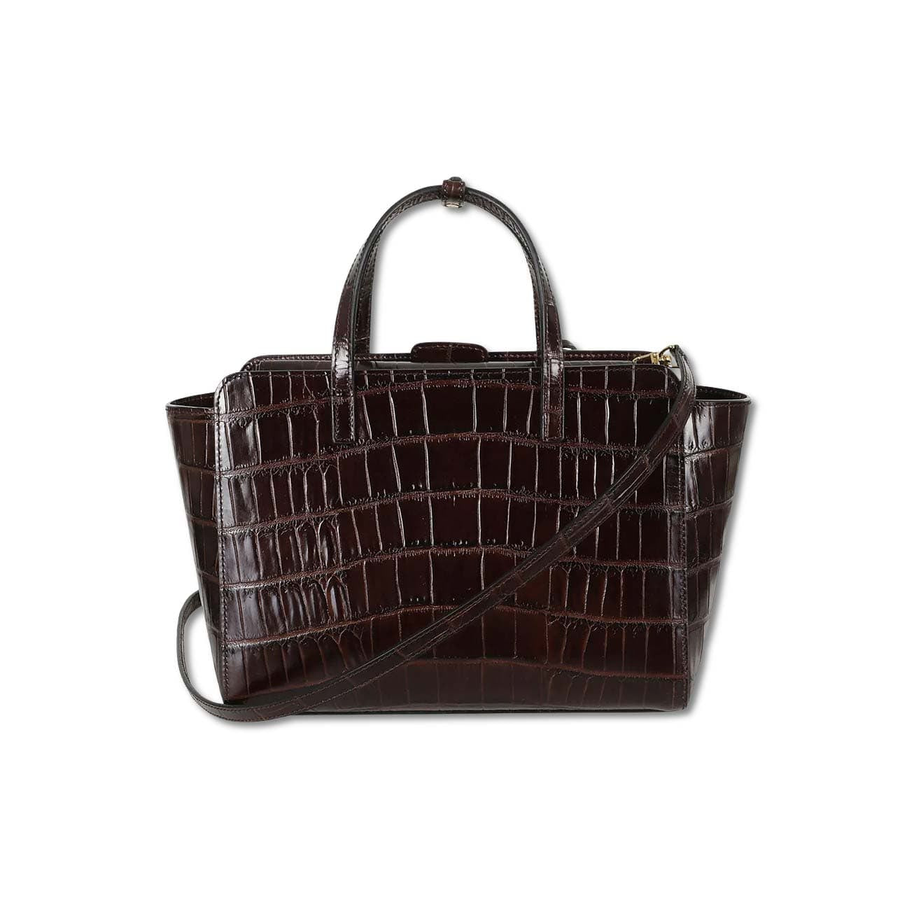 HIDESINS Borsa donna Flap M stampa cocco Marrone