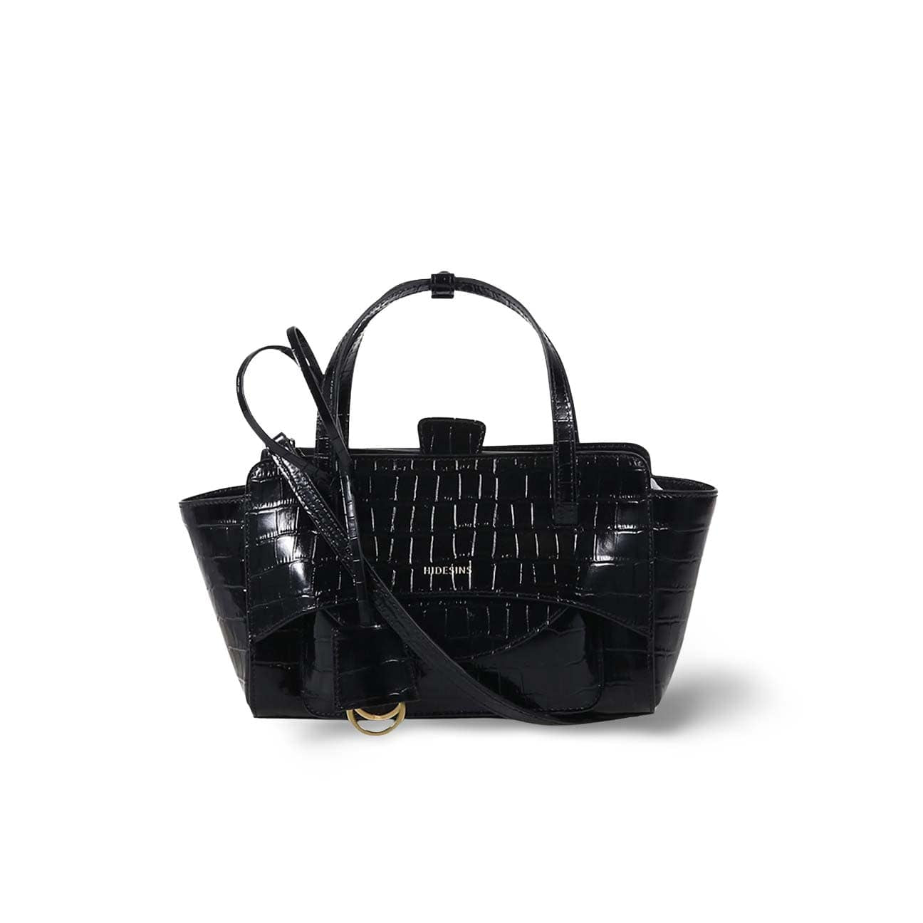 HIDESINS Borsa donna Flap S Cocco Nero