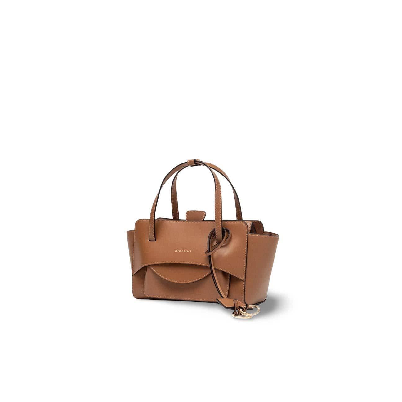 HIDESINS Borsa donna Flap S in Pelle Caramel