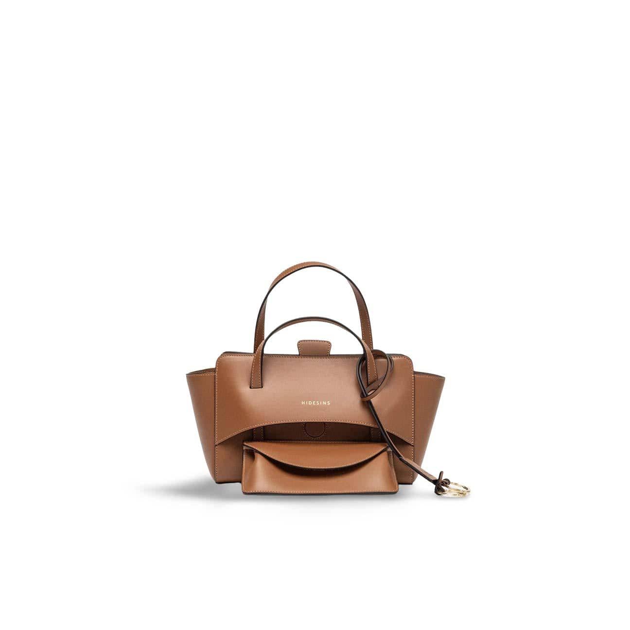 HIDESINS Borsa donna Flap S in Pelle Caramel