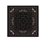 HOLLIDAY & BROWN Bandana in pura lana Nero e Marrone