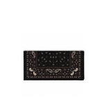 HOLLIDAY & BROWN Bandana in pura lana Nero e Marrone