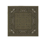 HOLLIDAY & BROWN Bandana in pura lana Verde Militare